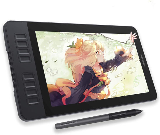 Picture of GAOMON PD1161 Drawing Tablet 11.6 Inch IPS Tilt Support Pen Display - Drawing Pad with 8 Shortcuts and 8192 Levels Battery-Free AP50 Stylus Black