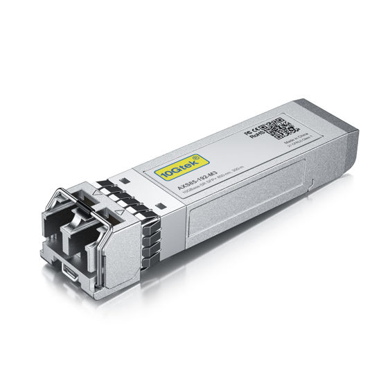 Picture of 10GBase-SR SFP+ Transceiver, 10G 850nm MMF, up to 300 Meters, Compatible with Intel E10GSFPSR