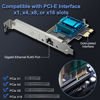 Picture of 2.5GBase-T PCI Express Card 100M/1G/2.5G PCIE Network Card Gigabit Ethernet Card for PC Compatible with Windows 11/10/8/7/XP and Mac OS RJ45 Adapter