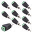 Picture of exgoofit RCA Male Plug to AV Screw Terminal Audio/Video Connector 10-Pack, RCA Plugs for Speaker Wire, Solderless Phono RCA Adapter