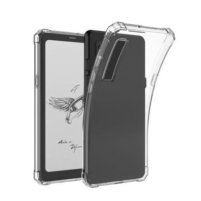 Picture of LaoShuSheng Slim Clear Case for 6.13" Onyx Boox Palma/Boox Kant 2/Boox Kant - Ultra-thin Lightweight Anti collision TPU Transparent Flexible Soft Back Cover (Clear)