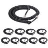 Picture of Seefeful Telephone Handset Cord, 8Ft Uncoiled / 1.4Ft Coiled Landline Phone Handset Cable 4P4C Telephone Accessory Black (10 Pack)