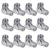 Picture of Fanbalunke Right Angle Coaxial Connector 12 Pcs RG6 F Type Female to Male Adapter F Type 90 Degree Coaxial Male to Female Cable Connector RG6 Adapter L Shape for Wall Mounted TV, Modem, Wall Plate