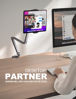 Picture of Aluminum Alloy Tablet Stand for Desk, 360° Adjustable iPad Arm Mount Foldable Phone Holder Compatible with iPad Pro Air 13/12.9/11 Mini, iPad 10/9th, Portable Monitor 15.6, Samsung Galaxy Tab, Kindle