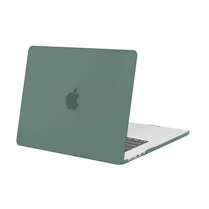 Picture of MOSISO Compatible with MacBook Air 15 inch Case 2024 2023 Release M3 A3114 M2 A2941 with Liquid Retina Display & Touch ID, Protective Plastic Hard Shell Case Cover, Emerald Green