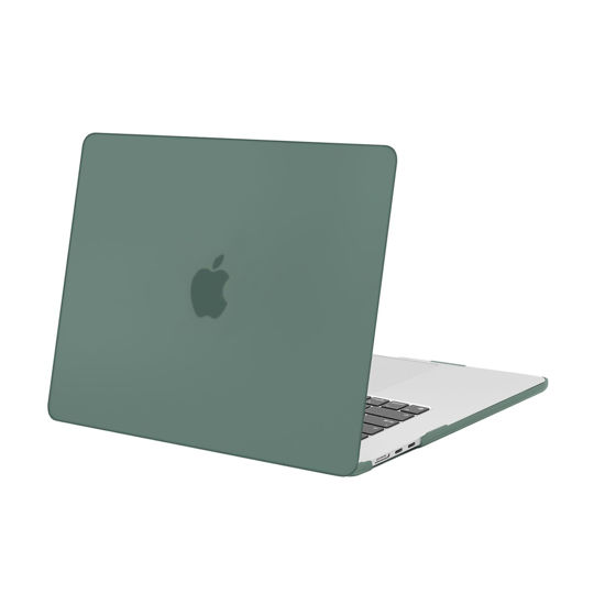 Picture of MOSISO Compatible with MacBook Air 15 inch Case 2024 2023 Release M3 A3114 M2 A2941 with Liquid Retina Display & Touch ID, Protective Plastic Hard Shell Case Cover, Emerald Green