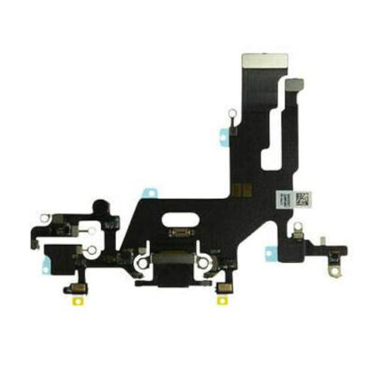 Picture of LeHang USB Charging Port Dock Connector Microphone Mic Flex Cable Module Replacement Compatible with iPhone 11 6.1 inch (Black)