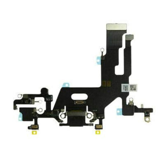 Picture of LeHang USB Charging Port Dock Connector Microphone Mic Flex Cable Module Replacement Compatible with iPhone 11 6.1 inch (Black)
