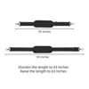 Picture of ZHSLDQ 2Pcs 63 inch Shoulder Straps, Adjustable Duffel Bag Strap, Metal Swivel Hook Duffel Bag Shoulder Strap With Comfort Shoulder Pad, For Laptop Bag, Briefcase, Shoulder Bag, Crossbody Bag (Black)