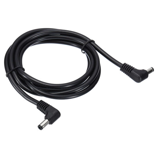 Picture of PATIKIL 5Ft 5.5mm x 2.5mm Male to Male DC Power Cable, 18AWG Wire Adapter 90 Degree Right Angle Extension Cord for LED Strip DVR Router Surveillance Camera