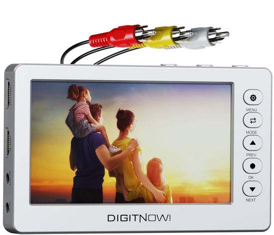 Picture of Video to Digital Converter 3.0, 5" Large Screen VHS to Digital Converter, 1080P Analog to Digital Video Converter, Video Recording from VCR, VHS, DVD, Tapes, Hi8, Camcorders, Gaming Systems