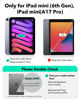 Picture of ESR for iPad Mini 7 A17 Pro Case, iPad Mini 7th/6th Generation Case (2024/2021), Slim and Light, Shock and Drop Protection, Yellowing Resistant, Supports Pencil Pro & Pencil (USB-C), Black Clear