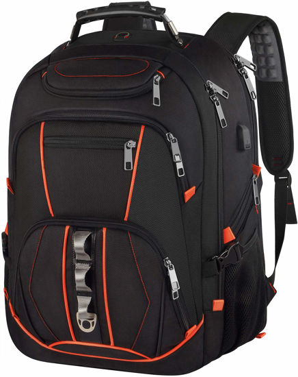 Picture of Travel Laptop Backpack,Extra Large 18.4 inch Gaming Laptop Backpacks with USB Charging Port,Big Capacity TSA Friendly RFID Anti Theft Pocket Durable College unisex Heavy Duty Computerbag