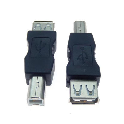 Picture of Hididi USB A to B Adapter USB 2.0 A Female to USB B Male Printer Converter Connector Plug for Printer/Scanner Extender Conenction