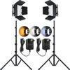 Picture of Pixel P30 Video Light Kit, 2-Pack 62" Tripod Photography Lights Bi-Color Dimmable 2500-6500K Led Camera Studio Streaming Lights Photo Shooting