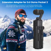 Picture of JINSERTA Expansion Adapter for DJI Osmo Pocket 3, Protective Shell Cover Bracket Mount with Cold Shoe for OSMO Pocket 3