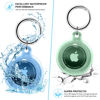 Picture of Airtag Holder,Waterproof Air tag Case with Spring Keychain,360° Waterproof Transparent TPU Cover Compatible with Apple Airtag for Pets,Keys, Bags, Luggage(Black)
