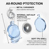 Picture of Airtag Holder,Waterproof Air tag Case with Spring Keychain,360° Waterproof Transparent TPU Cover Compatible with Apple Airtag for Pets,Keys, Bags, Luggage(Black)