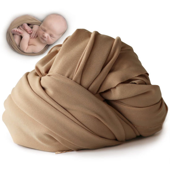 Picture of Newborn Photography Props Swaddle Newborn Wraps for Baby Boys Girls Infant Baby Photo Props Shoot Stretch Blanket