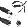 Picture of GINTOOYUN DC5521 Y Splitter Power Cable with Switch, DC 5.5mm x 2.1mm 1 Female to 2 Male Extension Cable with On/Off 304 Switch for CCTV Surveillance Camera,LED Light Bar etc 0.4m