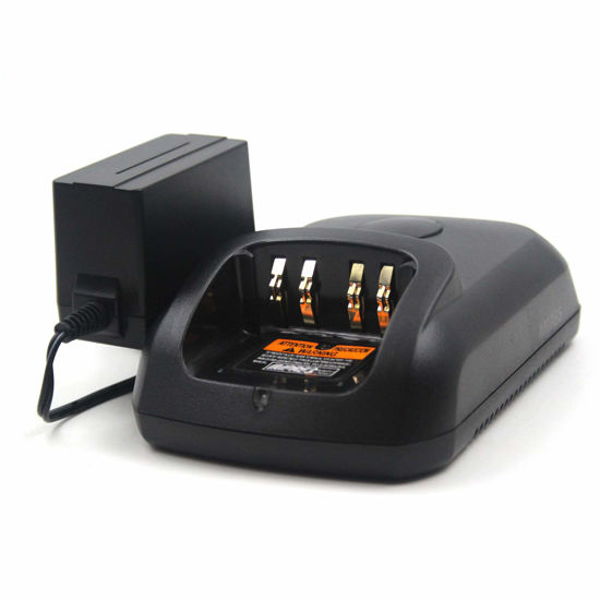 Picture of (2-Pack) WPLN4232 Rapid Charger Compatible for Motorola XPR3300 XPR6550 XPR7550 APX4000 XPR6300 XPR6350 XPR6500 XPR6580 XPR7350 XPR7580 XPR3500 XPR7550e XPR7350e XPR3500e DP3400 WPLN4226 PMPN4174