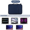 Picture of 12.9 Inch Tablet Carrying Bag for Samsung Galaxy Tab S9+ Plus/S8+/S7+/S7+ Plus/S7 FE 12.4" & 13 inch iPad Pro M4,13 iPad Air M2 2024, Surface Pro 11 Snapdragon,10,9,8,X,7+,7,6,5,4,3 Sleeve Case-Blue