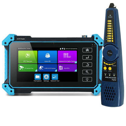 Picture of CCTV Tester IPC-5100 Plus 5.4inch Screen 8MP IP CVI TVI AHD Analog 5 in 1 HD Tester-Monitor VGA & 4K HDMI Input Cable Tracer Power in