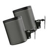Picture of Play 1 Wall Mount, Black, Pair, Compatible with Sonos Play:1 Only, Twin Pack, Adjustable Swivel & Tilt Mechanism, 2 Mounting Brackets Includes All Fixings