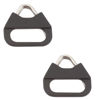 Picture of HDAGT Camera Strap Lug Ring,Stainless Steel Triangle Split Hook with ABS Cap for Belt Hook Lanyard for Camera Shoulder Strap (2pcs)