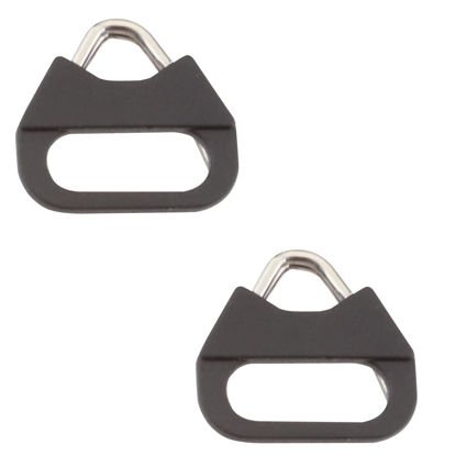 Picture of HDAGT Camera Strap Lug Ring,Stainless Steel Triangle Split Hook with ABS Cap for Belt Hook Lanyard for Camera Shoulder Strap (2pcs)