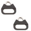 Picture of HDAGT Camera Strap Lug Ring,Stainless Steel Triangle Split Hook with ABS Cap for Belt Hook Lanyard for Camera Shoulder Strap (2pcs)