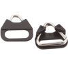 Picture of HDAGT Camera Strap Lug Ring,Stainless Steel Triangle Split Hook with ABS Cap for Belt Hook Lanyard for Camera Shoulder Strap (2pcs)