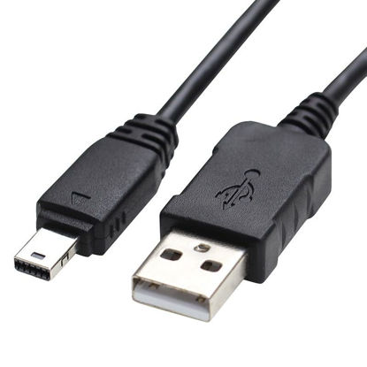 Picture of CAMULTI Digital Camera USB Cable 12pin with Magnetic Ring Data SYNC Transfer and Charging for Casio exilim EX-S10 S12 H10 F1 FS10 FC100 EX-TR150 Z1 Z2 Z8 Z9 Z11 Z20 Z29 Z77 Z80 Z100 Z200 Z270 3.3ft 1m