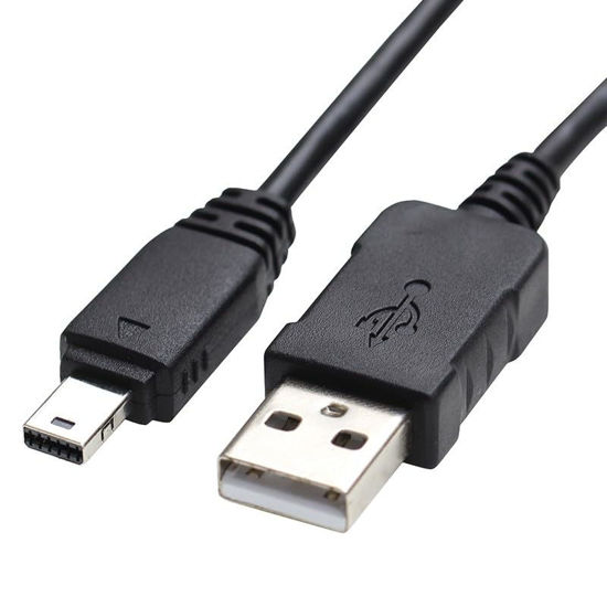Picture of CAMULTI Digital Camera USB Cable 12pin with Magnetic Ring Data SYNC Transfer and Charging for Casio exilim EX-S10 S12 H10 F1 FS10 FC100 EX-TR150 Z1 Z2 Z8 Z9 Z11 Z20 Z29 Z77 Z80 Z100 Z200 Z270 3.3ft 1m