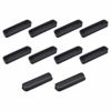 Picture of uxcell 10pcs LPT DB-25 Silicone Protectors Port Anti Dust Cap Cover 38mmx8mmm Black