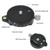 Picture of Camera Panoramic Panning Base with Plate 3/8" Screw Aluminum Alloy Panorama Ball Tripod Head with Bubble Level for Tripod Monopod DSLR Cameras,Ytvariw,Load Capacity 22 LBS