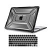 Picture of MOSISO Compatible with MacBook Air 13 inch Case 2025 2024 2023 2022 M3 A3113 M2 A2681, Heavy Duty Plastic Hard Shell Cover with TPU Bumper&Keyboard Cover for MacBook Air 13.6 inch Case, Black