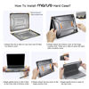 Picture of MOSISO Compatible with MacBook Air 13 inch Case 2025 2024 2023 2022 M3 A3113 M2 A2681, Heavy Duty Plastic Hard Shell Cover with TPU Bumper&Keyboard Cover for MacBook Air 13.6 inch Case, Black