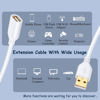 Picture of Costyle White USB Extension Cable, 2-Pack USB 2.0 10ft/3m USB Type A Male to A Female USB Extension Cord White USB Extender Cable with Gold-Plated Connectors