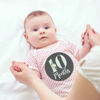 Picture of Baby Monthly Milestone Stickers, 16 Floral Baby Monthly Stickers, 12 Monthly Photo Picture Props for Infant Onesie, Newborn Monthly Milestone Stickers, Scrapbook Photo Keepsake