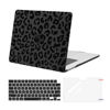 Picture of MOSISO Compatible with MacBook Air 15 inch Case 2025 2024 2023 Release M3 A3114 M2 A2941 with Touch ID, Plastic Leopard Grain Hard Shell Case & Keyboard Cover & Screen Protector, Black