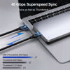 Picture of RULGOI USB 4 Cable for Thunderbolt 4/3 Cable 3.3FT Supports 8K@60Hz 40Gbps Data Transfer 100W Charging USB C to USB C Cable Compatible with Thunderbolt 3, MacBook Pro, Docking, Hub, eGPU SSD, Monitor