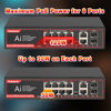 Picture of ienRon 12 Ports Ethernet Switch Unmanaged, 8 PoE Ports Gigabit+2 Uplink Ports Gigabit +2 SFP Slot, Network Switch with 120W AI Detection,802.3af/at Compliant |Fanless Design |Plug & Play