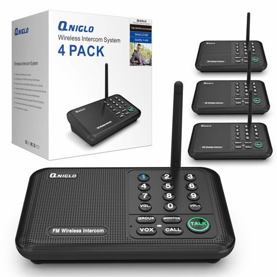 Picture of Intercoms Wireless for Home, Home Intercom System Wireless, 5280 Feet Long Range House Intercom System for Business, Two Way Wireless Intercoms for Office, Wireless Room Monitor