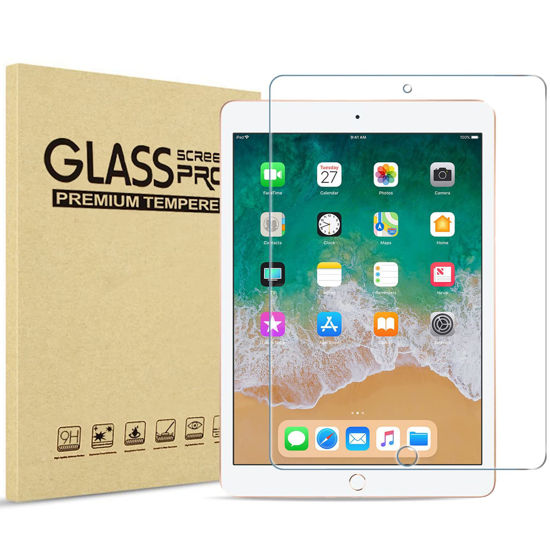 Picture of ProCase 1 Pack Screen Protector for 9.7" iPad 6th 5th / iPad Pro 9.7 2016 / iPad Air 2 / iPad Air 1, Tempered Glass Film Guard for iPad 6 5 2018 2017, iPad Air 2nd 1st 2014 2013