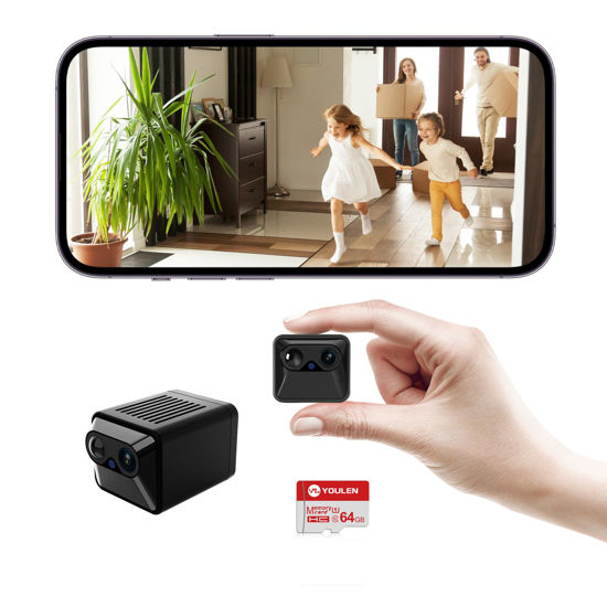Picture of BEEDMXU Spy Hidden Wireless WiFi Security Camera, Low Power Home Camera 2K FHD, 150 Days Standby Battery Life, Motion Detection, Auto Night Vision, Indoor Security Camera