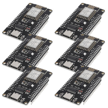 Picture of AITRIP 6PCS Type-C USB ESP8266 Serial Wireless Module CH340 ESP-12E NodeMCU LUA WiFi V3 Internet Development Board Compatible with Arduino IDE, Micropython