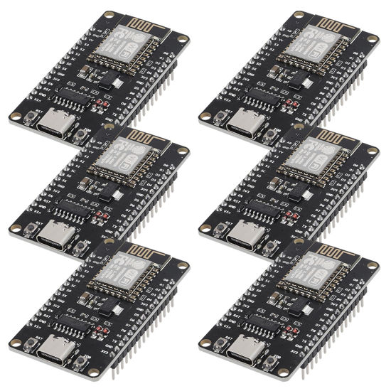 Picture of AITRIP 6PCS Type-C USB ESP8266 Serial Wireless Module CH340 ESP-12E NodeMCU LUA WiFi V3 Internet Development Board Compatible with Arduino IDE, Micropython