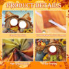 Picture of Lunmon Autumn Pumpkin Backdrop for Photography Pumpkin Photo Props with Head Cutout Thanksgiving Harvest Background for Fall Decorations Party Supplies 6 x 4 ft with 10 Meter Rope