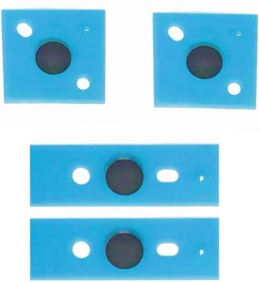Picture of Rubber Feet Mat Replacement for Microsoft Surface Laptop 3 4 5 Anti Slip Laptop Bottom Case Rubber Foot Pads Black